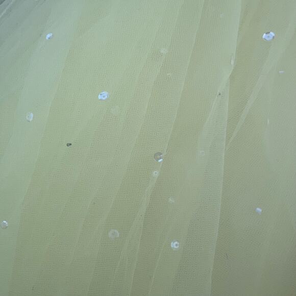 Mori Lee Y2K Butterfly Bead Embellish Yellow Poof quinceañera Prom Ball Gown 3/4 - Picture 10 of 15